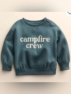 Little Co by Lauren Conrad crewneck sweatshirt organic cotton Campfire Crew 3T
